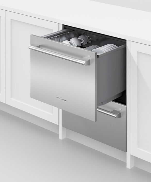 DD24DTX6HI1 Fisher & Paykel Integrated Double DishDrawer™ Dishwasher, Tall,  Sanitize