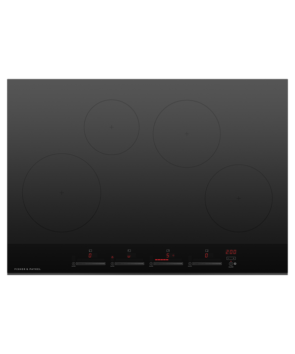 Fisher & Paykel 30 Inch 4 Zone Induction Cooktop Black CI304PTX4