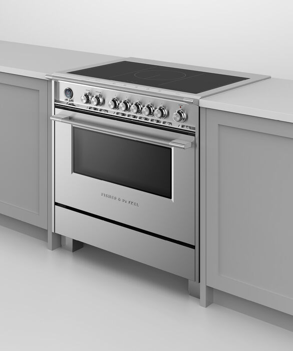 Induction Range, 36, 5 Zones with SmartZone, Self-cleaning