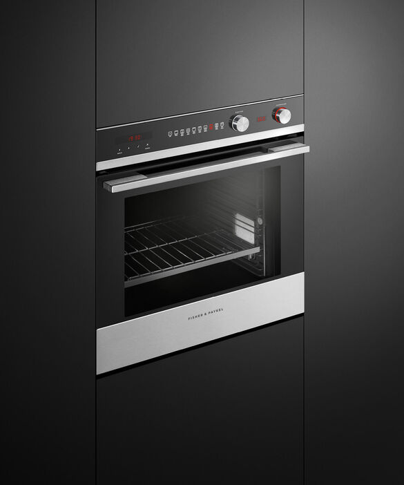 Bertazzoni F6M9PX 24 Inch Electric Wall Oven with 1300W Baking Element,  1000W Broiling Element, 4 Cooking Modes, Convection Oven and Electronic  Timer