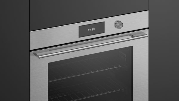 Silver and Black Contemporary Built-in Oven